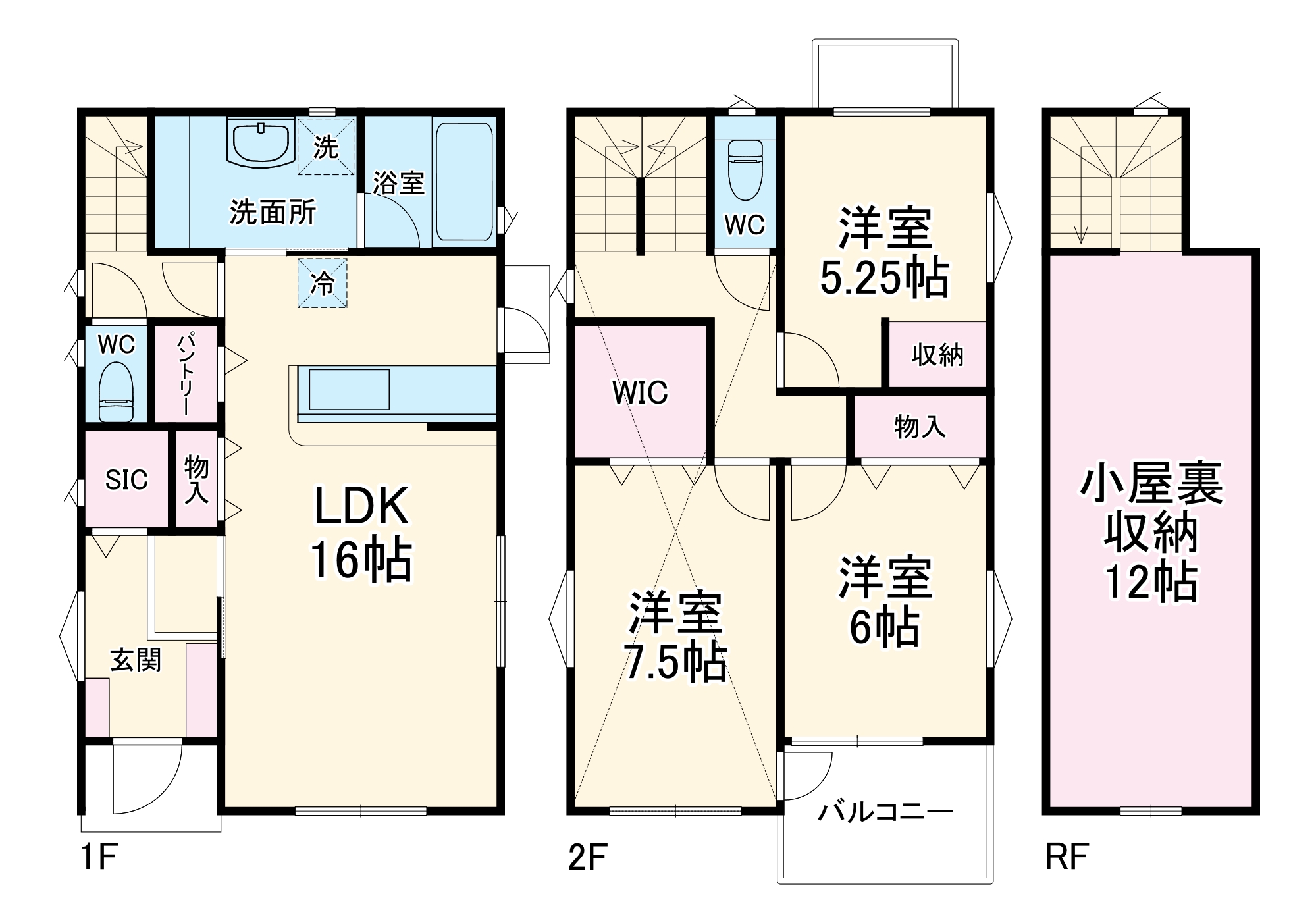 市川市国府台戸建の間取り