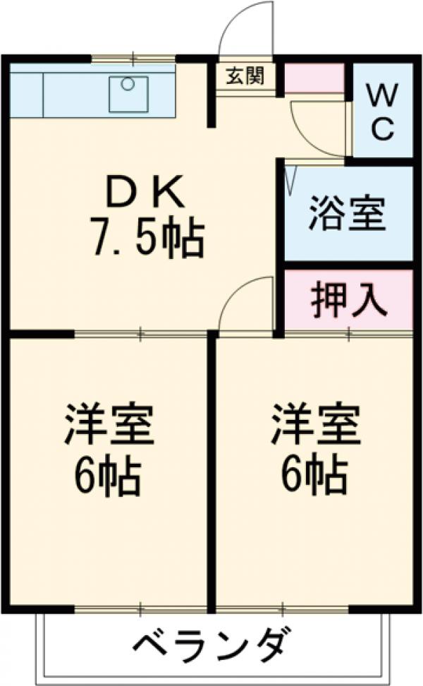 メゾンリエールⅢの間取り