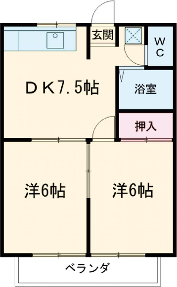 メゾンリエールⅢの間取り