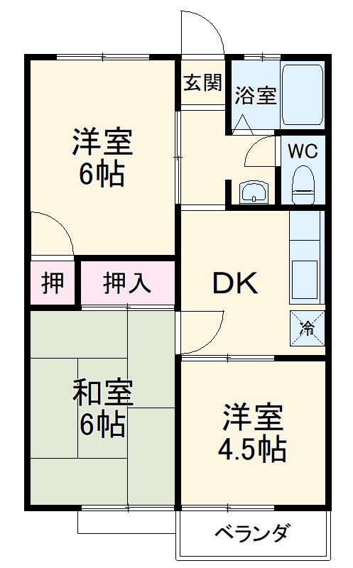 エクセランCの間取り