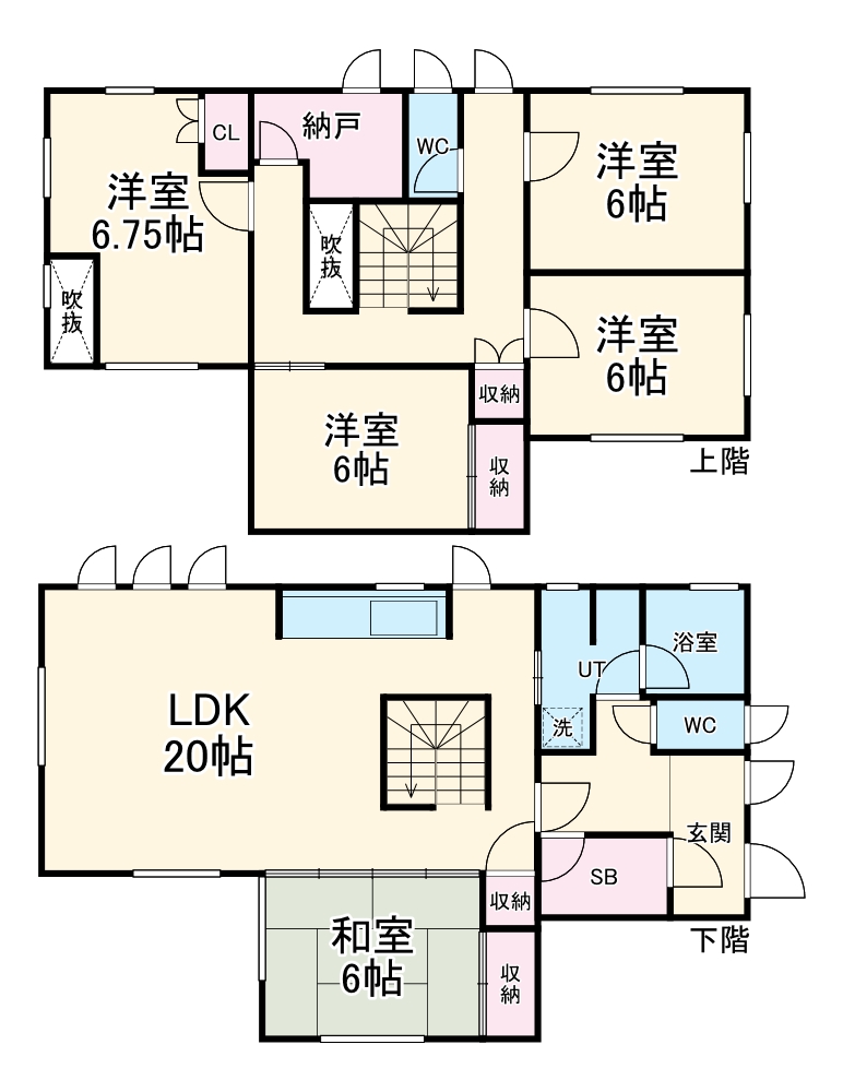 今本町貸家・1号室の間取り
