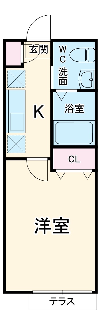 ハイツ凪の間取り