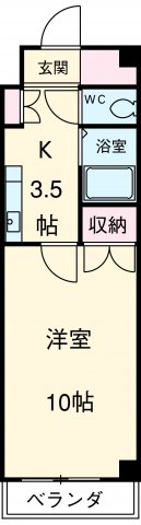 グランドハイツ豊山Ⅰの間取り