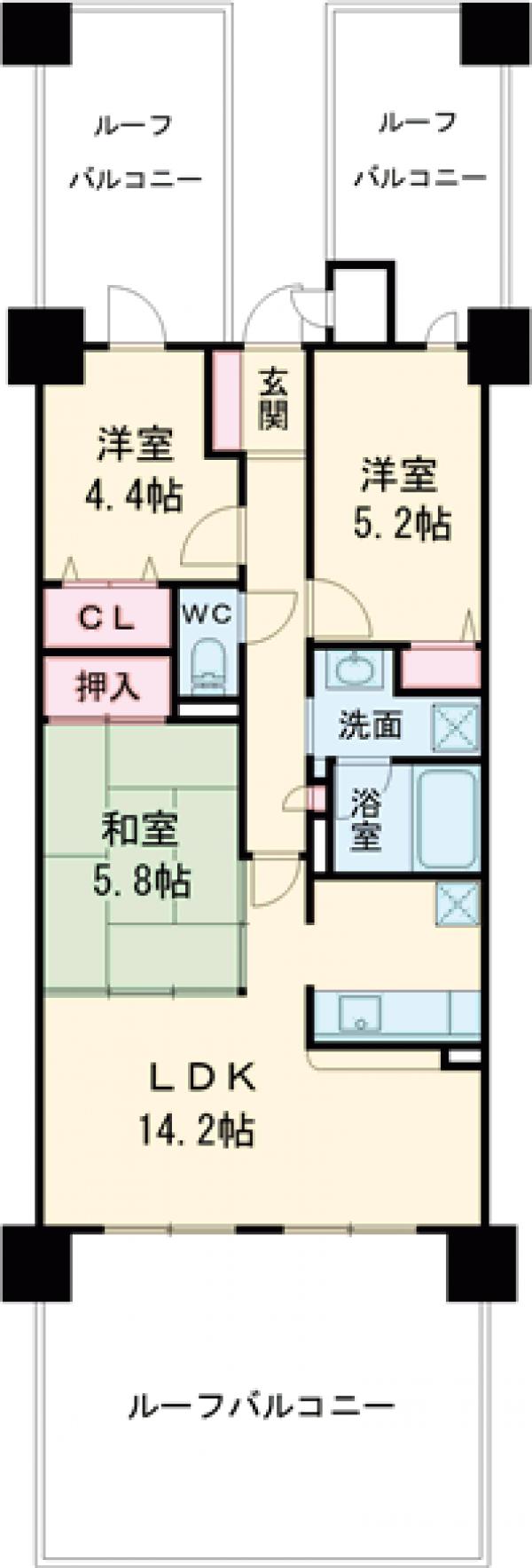 ライオンズマンション西院の間取り