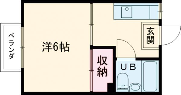 プチハウスしのざき・107号室の間取り