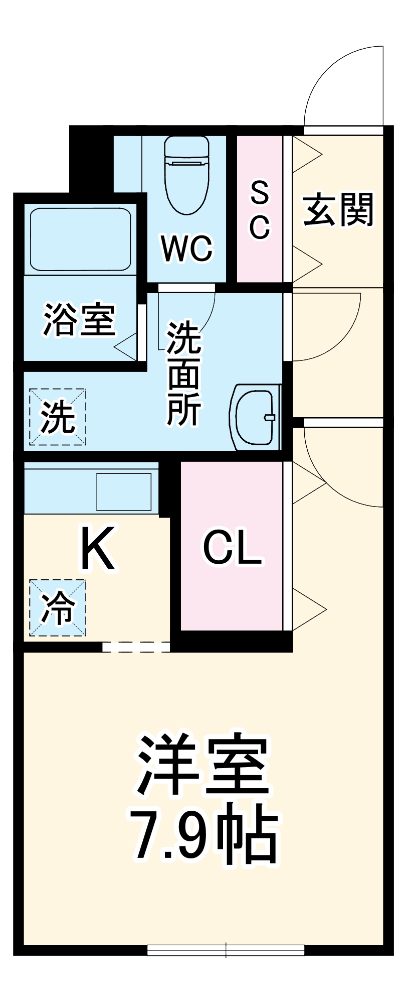クレストタップ名古屋ウエストの間取り