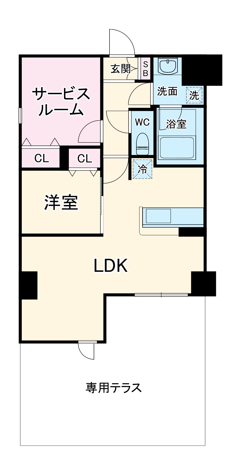 フィルージュ浦和常盤の間取り