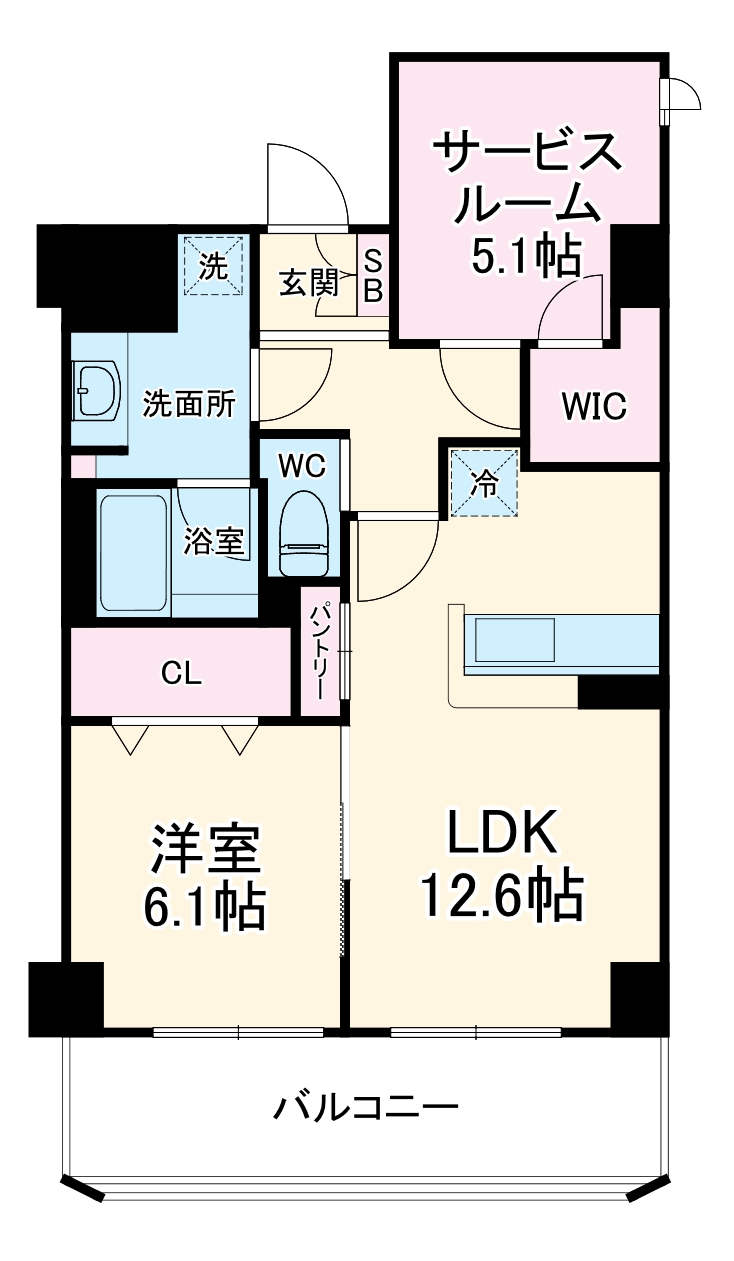 フィルージュ浦和常盤の間取り