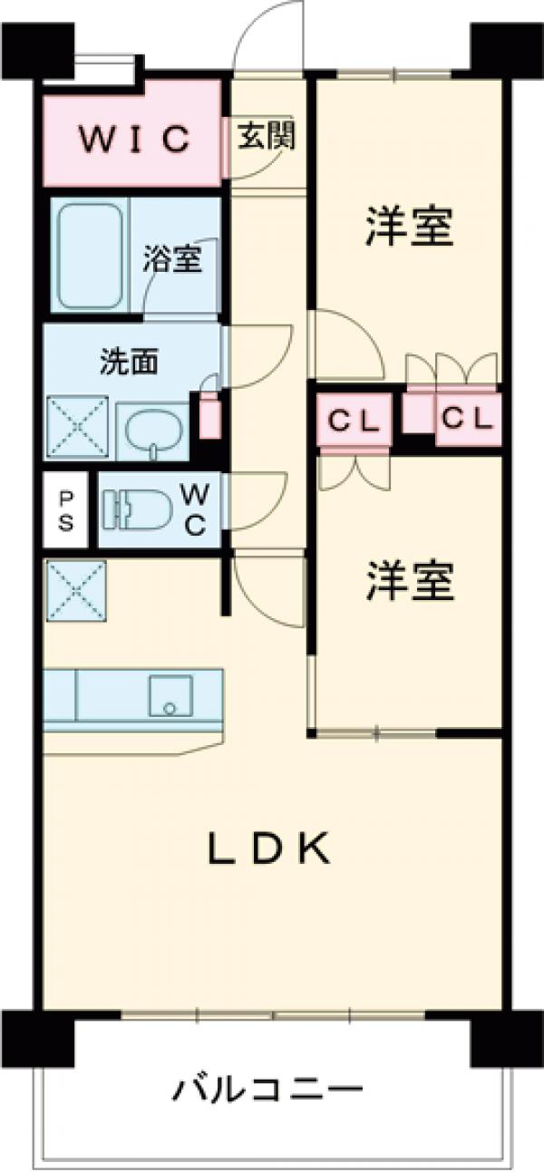 ラグゼナ平井ノース・403号室の間取り