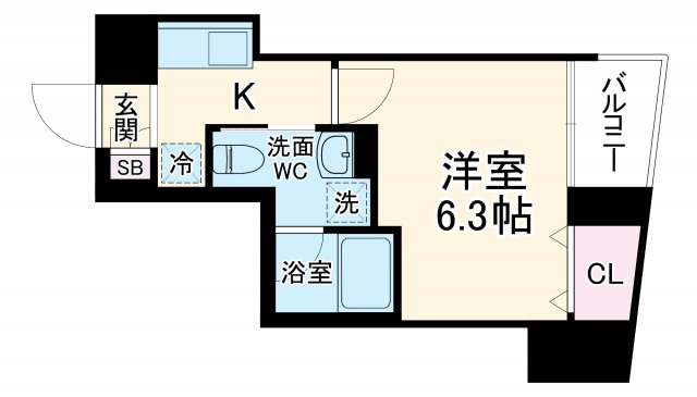 ラフィスタ横浜黄金町の間取り