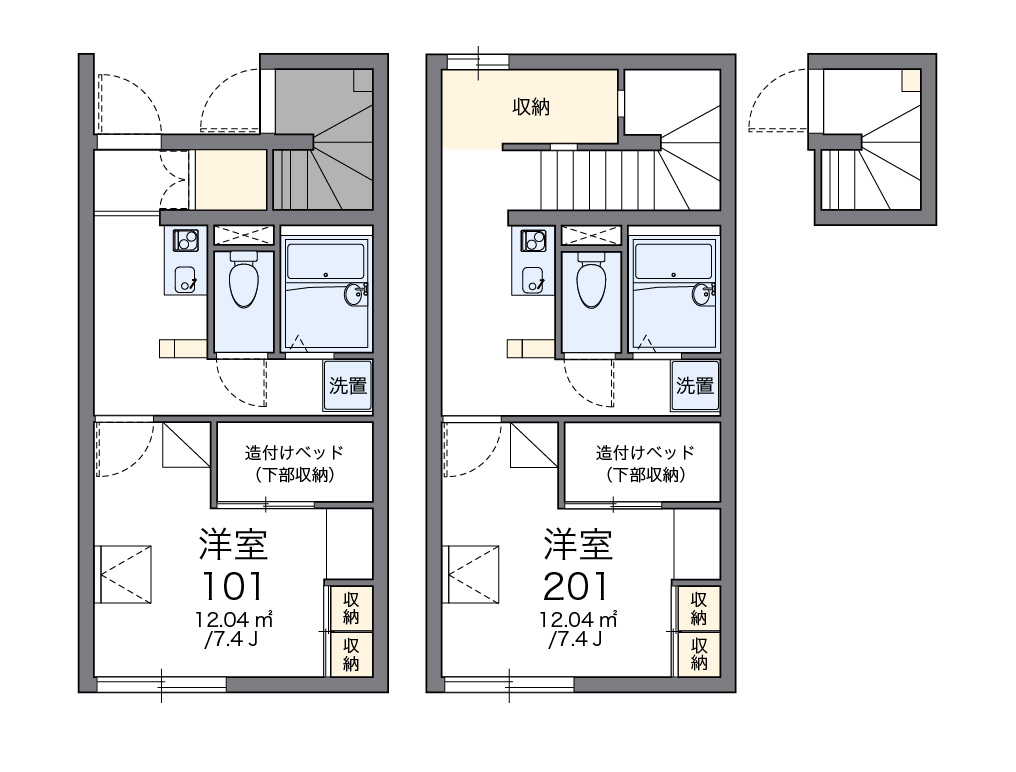 レオパレスすみれの間取り