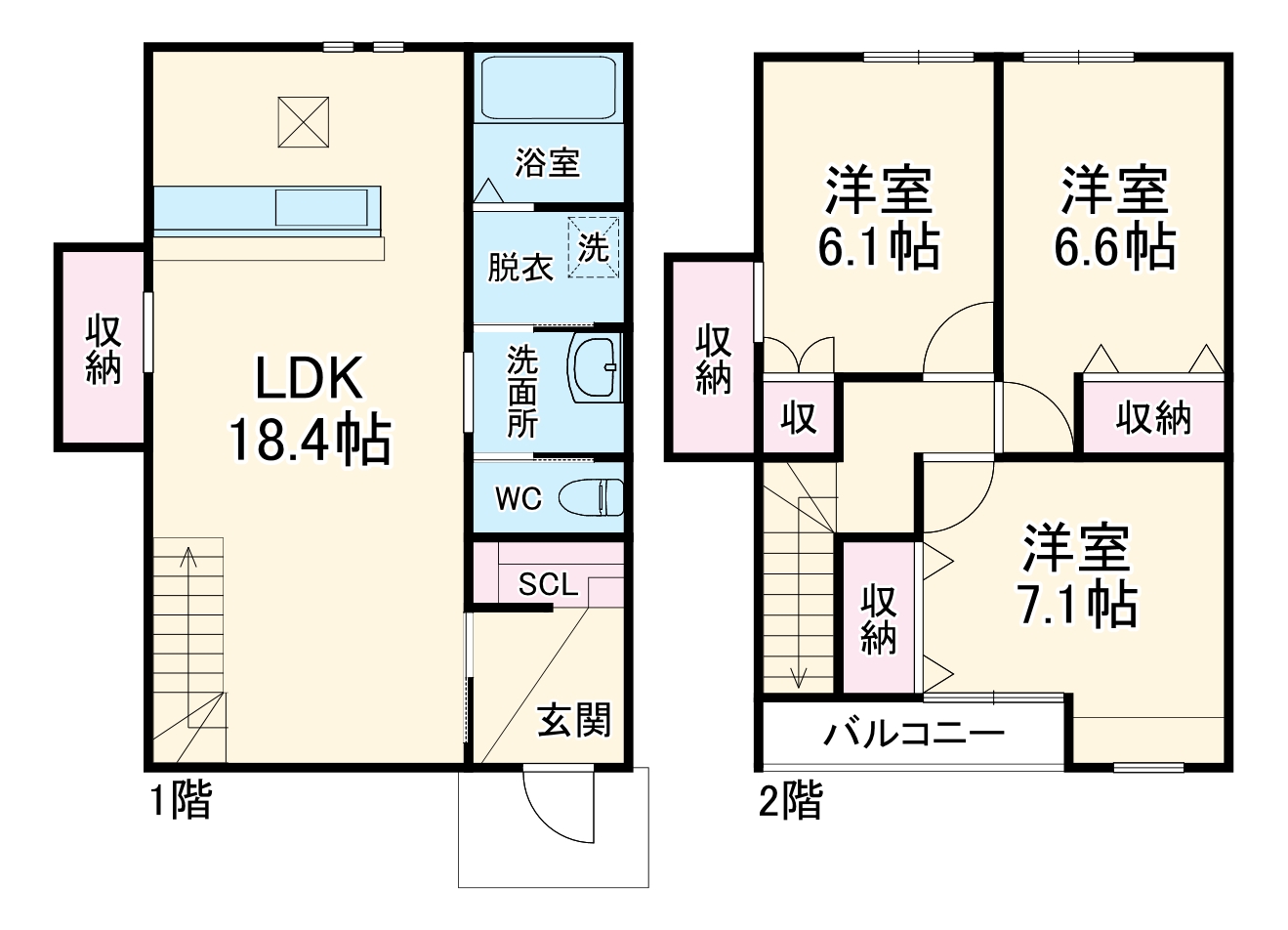 ＣＡＳＩＴＡ田戸・G号室の間取り
