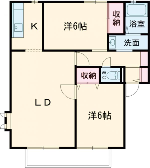 サンフラワー B棟の間取り