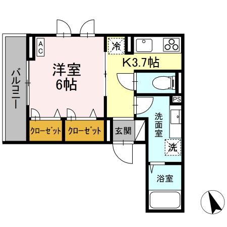 Asset-Court富士見町Bの間取り