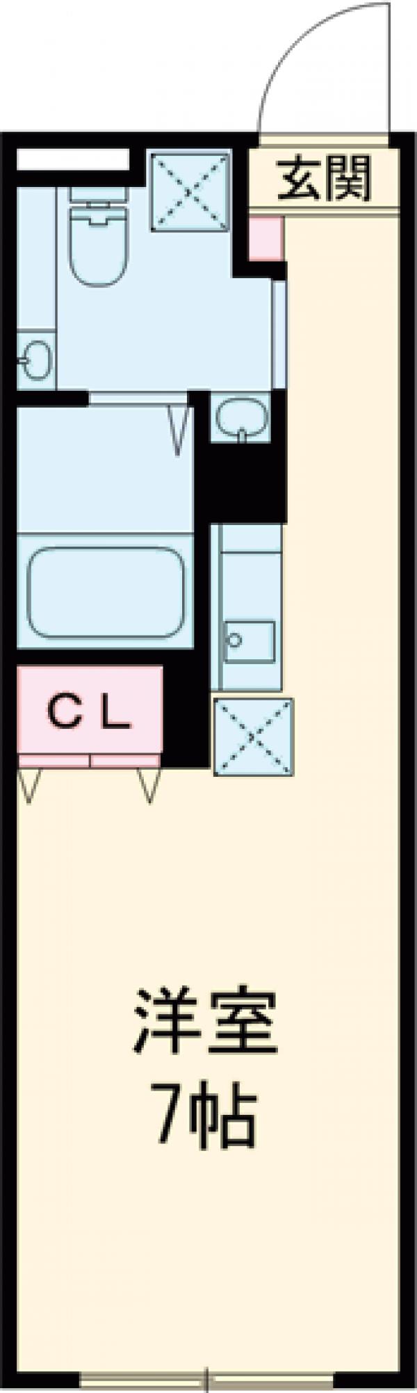 Flat K KASUYAの間取り