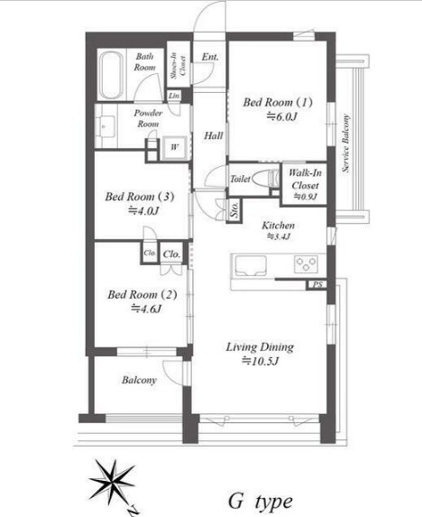 ザ・ケンジントン・レジデンス上池台の間取り