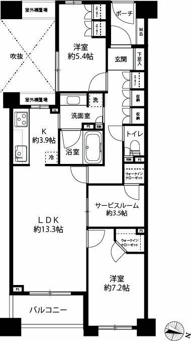 フューズ・コート175の間取り