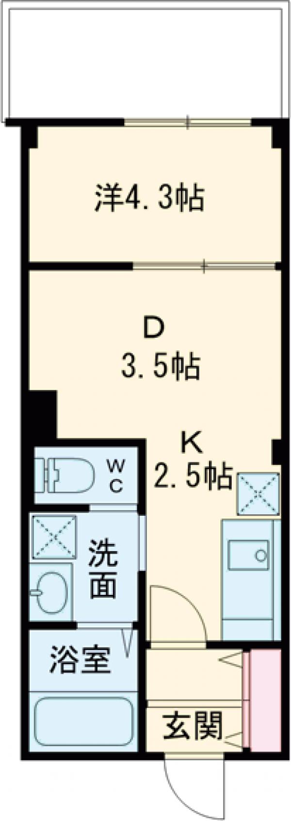 つむぎの杜　西荻みなみ・203号室の間取り