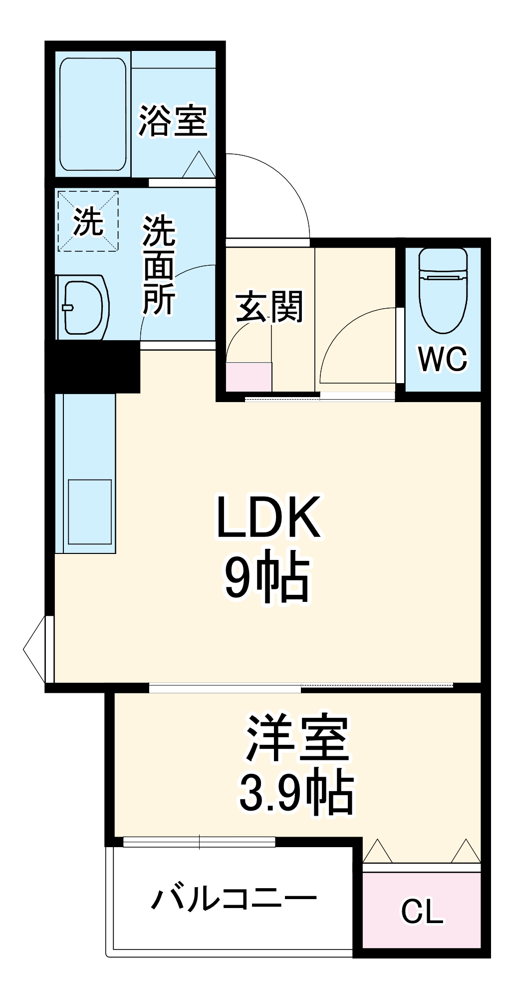 LECOCON江南Ⅱの間取り