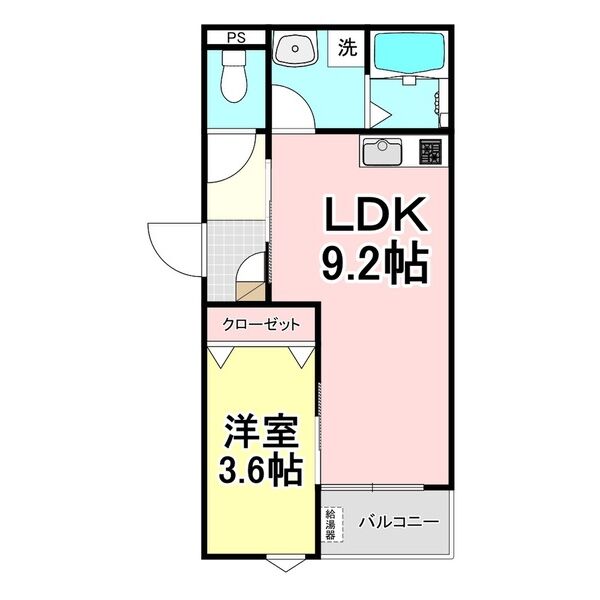 LECOCON江南Ⅱの間取り
