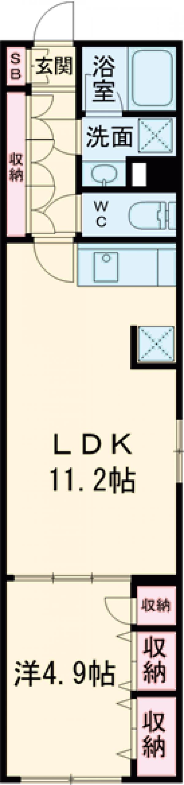 ウェルスクエア武蔵小山Ⅱの間取り