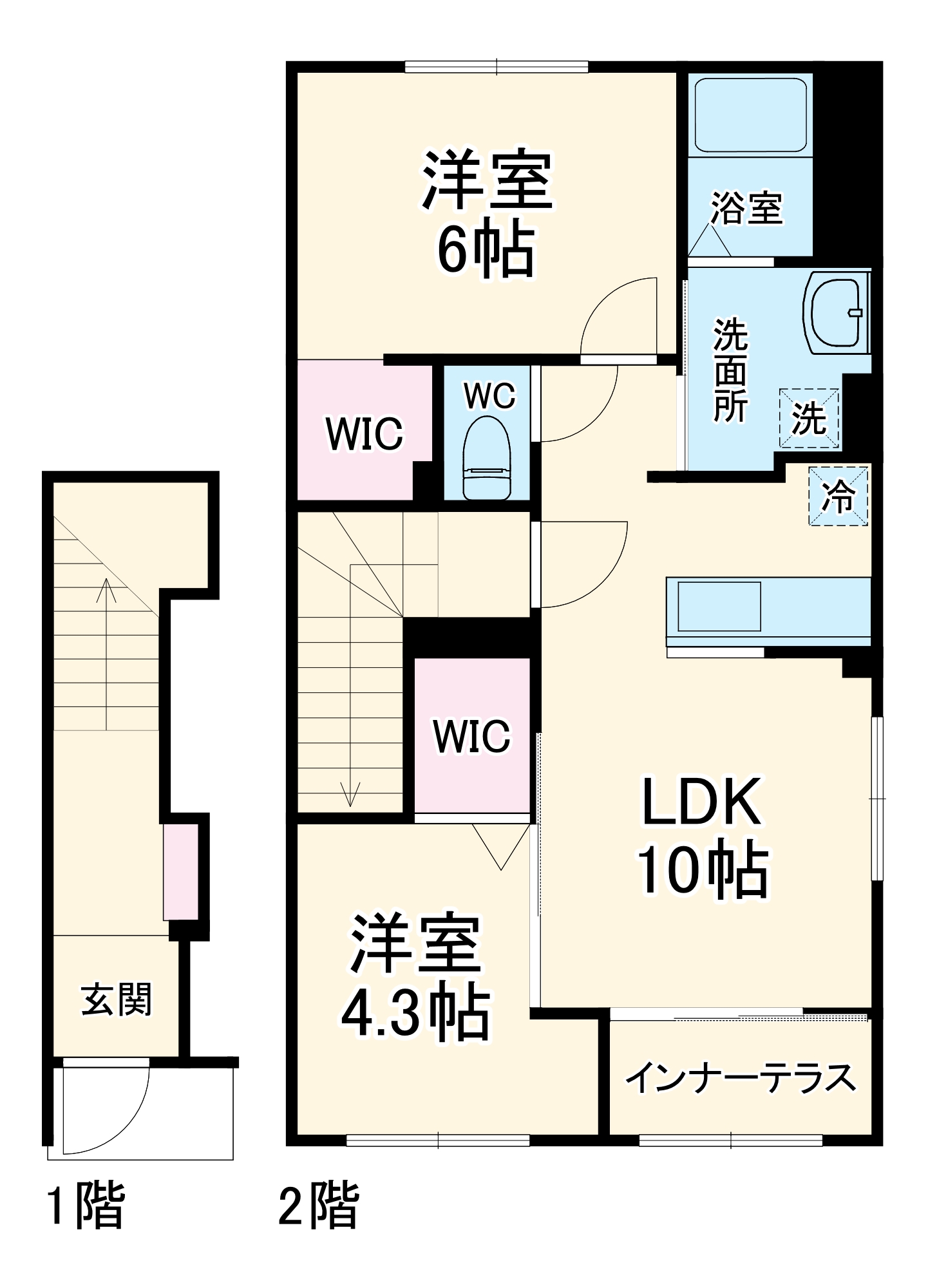 Ｃｉｅｌｏ　Ｓｅｒｅｎａ・202号室の間取り