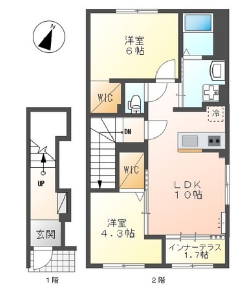 Ｃｉｅｌｏ　Ｓｅｒｅｎａ・201号室の間取り