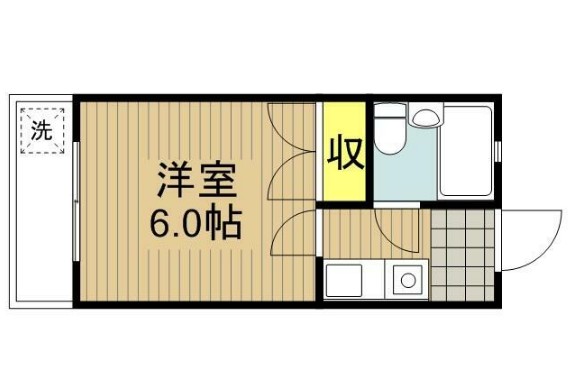 ロイヤルコーポ・202号室の間取り