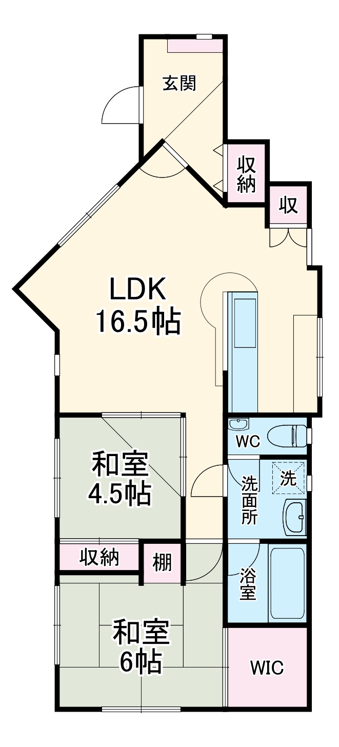 川越市木野目住宅の間取り