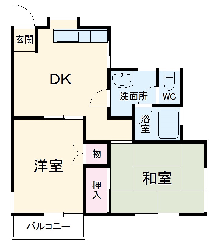 メゾンド角田Ⅱの間取り
