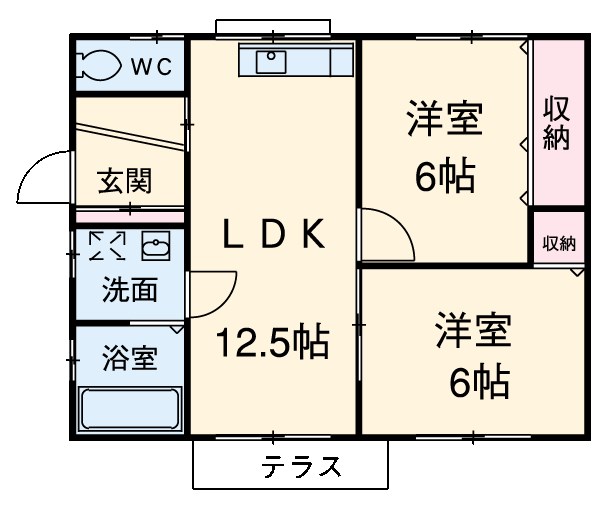 加茂借家の間取り