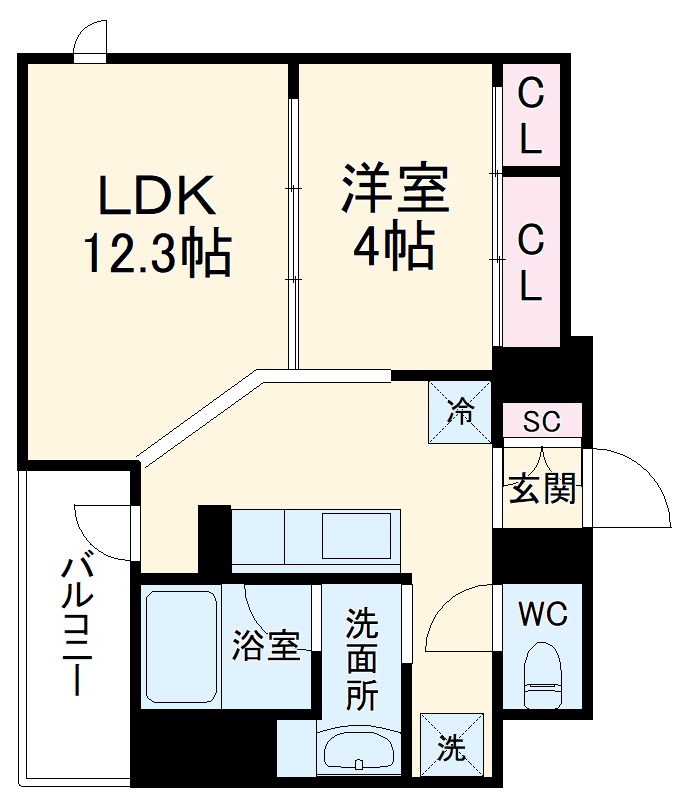レジデンスT・L新栄の間取り