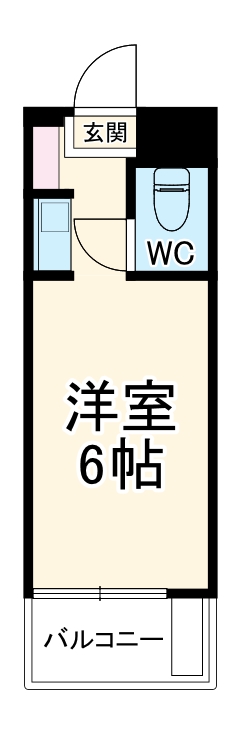 パレス天王町・103号室の間取り