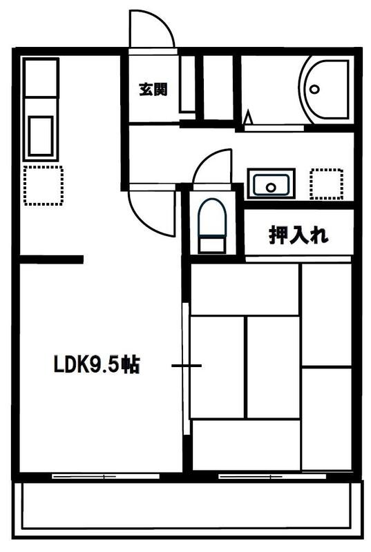 パナハイツ深津Cの間取り