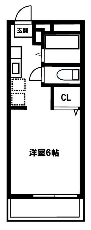 パナハイツ深津Cの間取り