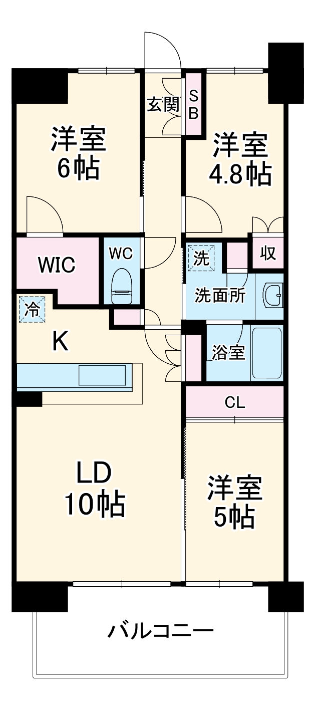 リビオシティ船橋北習志野の間取り