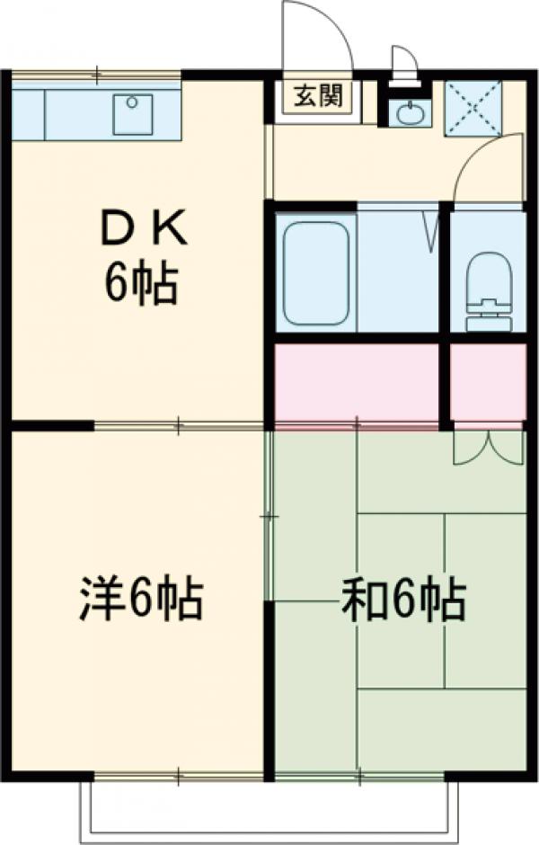 アネックスタウンＤ・102号室の間取り