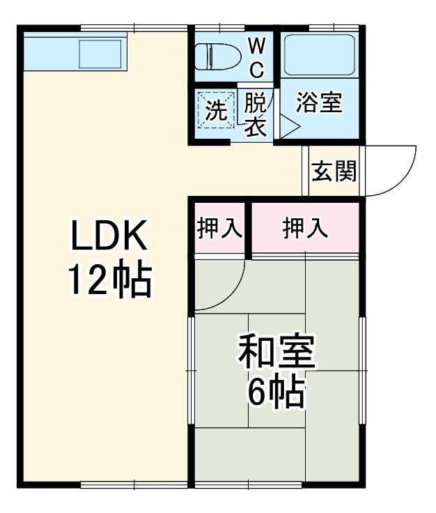 西平ビューハウス Cの間取り