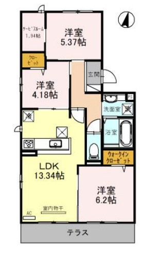ジラソーレの間取り