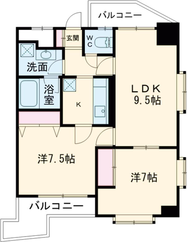 グランドパレスNS-77の間取り