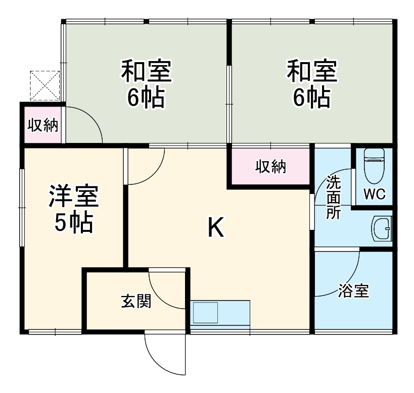 駒形新宿20貸家Aの間取り