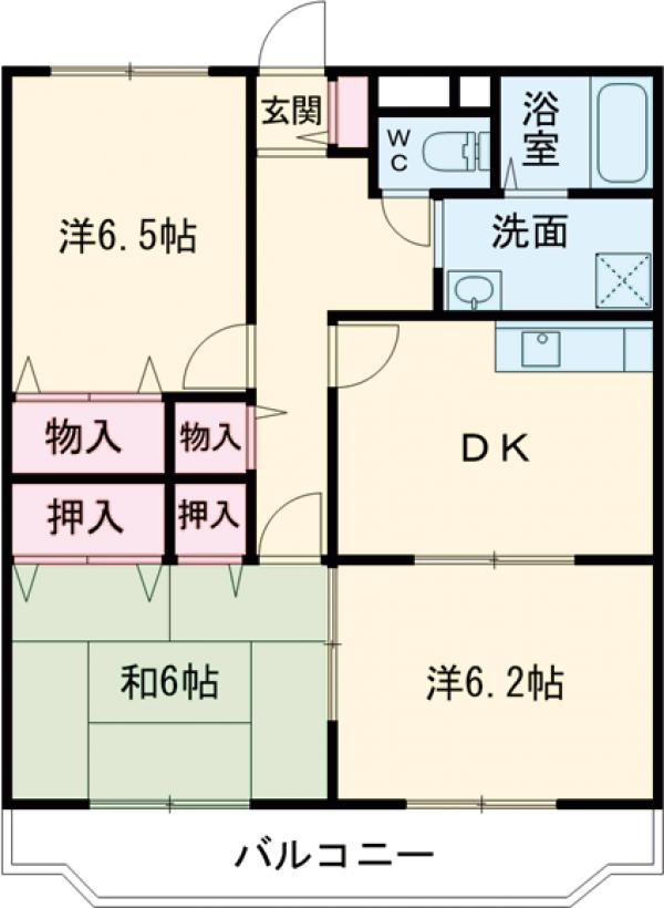 エムロード21 A棟の間取り