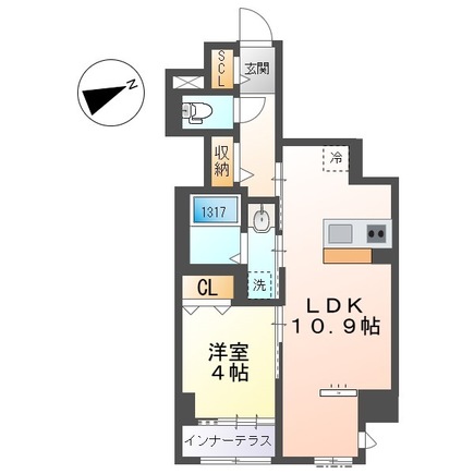 THE BLOSSOM 新栄の間取り