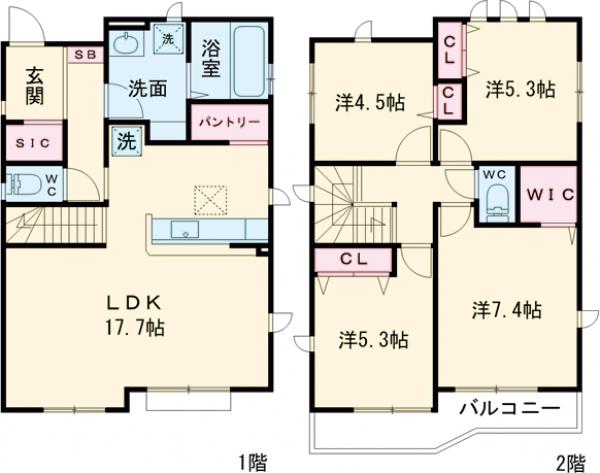 Kolet八王子川口#10の間取り