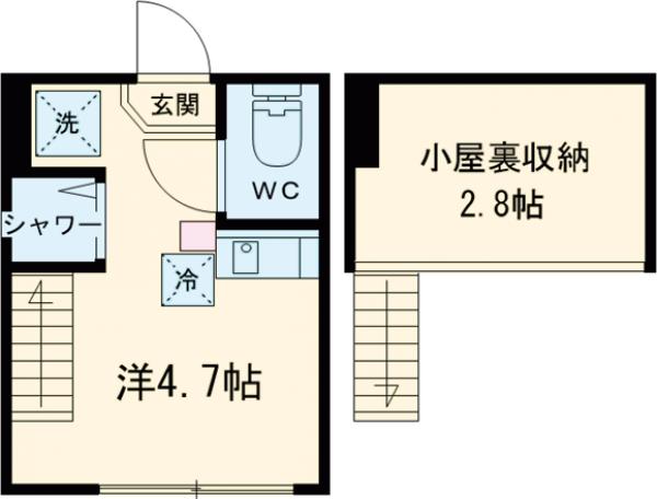 AVAND北千住・103号室の間取り
