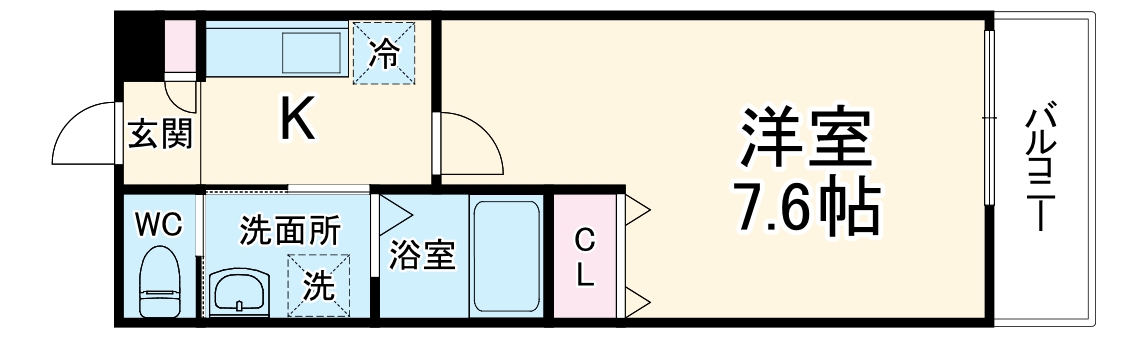 ALEGRIA古川橋Ⅱの間取り