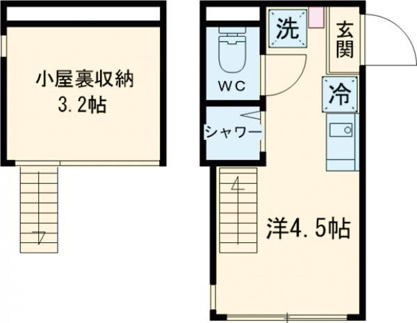 AVAND北千住・105号室の間取り