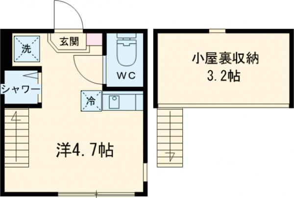 AVAND北千住・201号室の間取り