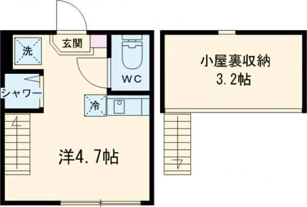 AVAND北千住・202号室の間取り
