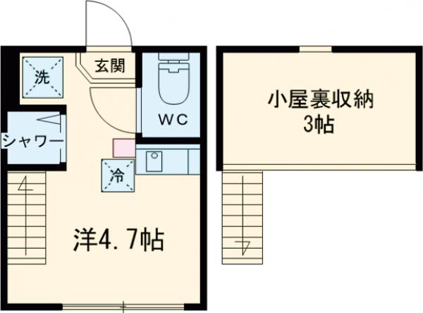 AVAND北千住・203号室の間取り
